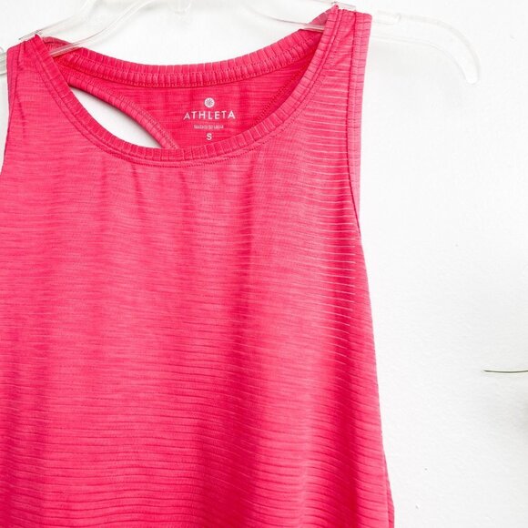 ⭐️ ATHLETA Raspberry Chi Tank Top Workout Athletic Small Racerback - Picture 2 of 6